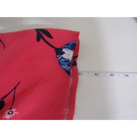 So Heritage Peach Floral Mini Dress sz L Strappy Flowy Boho Cottagecore Fairy - Picture 12 of 12